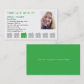 長屋の緑の不動産 名刺 (正面/裏面)