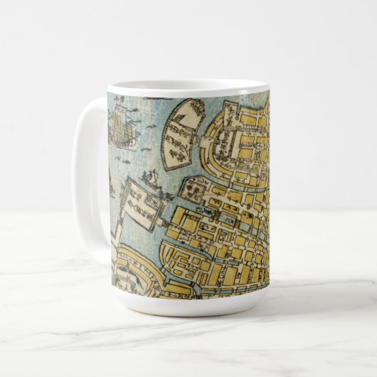 長崎の地図 コーヒーマグカップ (正面左)