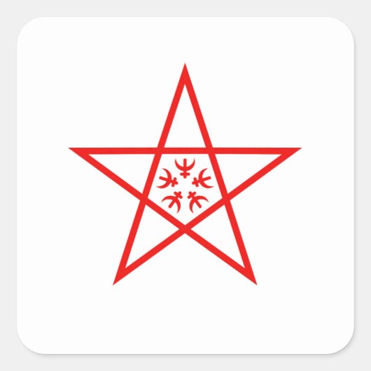 長崎市国旗と長崎県日本の象徴 スクエアシール (正面)