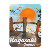 長崎花日本ののポスター。 マグネット (縦)