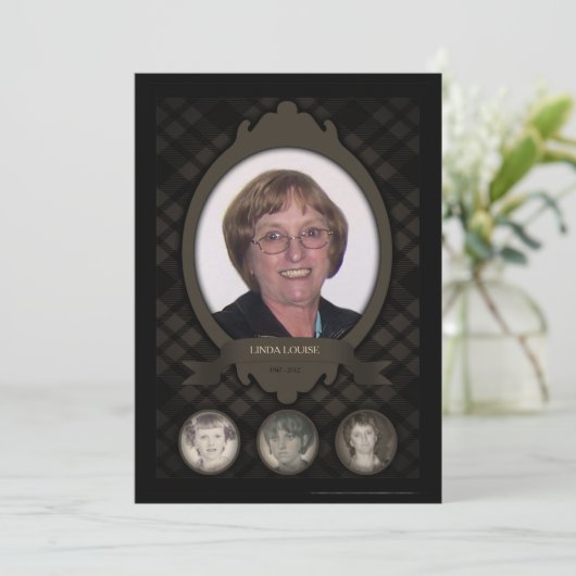 長年にわたる記念写真の発表 案内状 (スタンド正面)