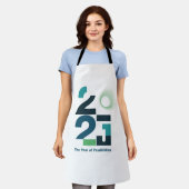 長年の可能性 エプロン (着用した状態)