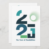 長年の可能性 招待状 (正面/裏面)