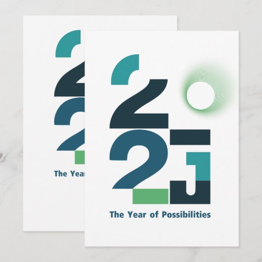 長年の可能性 招待状 (正面/裏面)