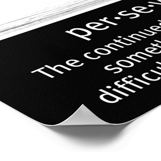 長年の忍耐 ポスター (角)