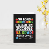 長幼稚園1年生ここで卒業来者 カード (黄色い花)