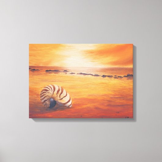 長引く キャンバスプリント (正面)