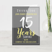 長感謝してい勤職員 カード (正面)