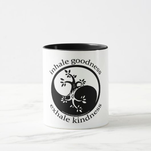 長所のマグを吸い込んで下さい マグカップ (中央)