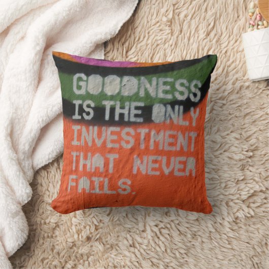 長所は決して失敗しない唯一の投資です クッション (ブランケット)