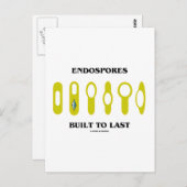 長持ちするように作られた子宮内胞子（細菌学的態度） ポストカード (正面/裏面)