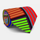 長方形およびラインカラフルなタイ ネクタイ (ロール)