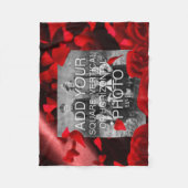 長方形かInstagramの写真のカスタムのフリースブランケット フリースブランケット (正面)