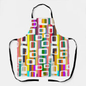 長方形とストライプ エプロン (正面)