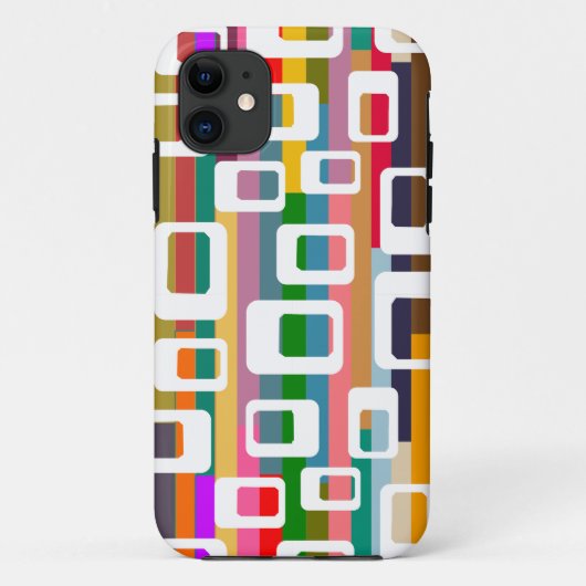 長方形とストライプ Case-Mate iPhoneケース (裏面)