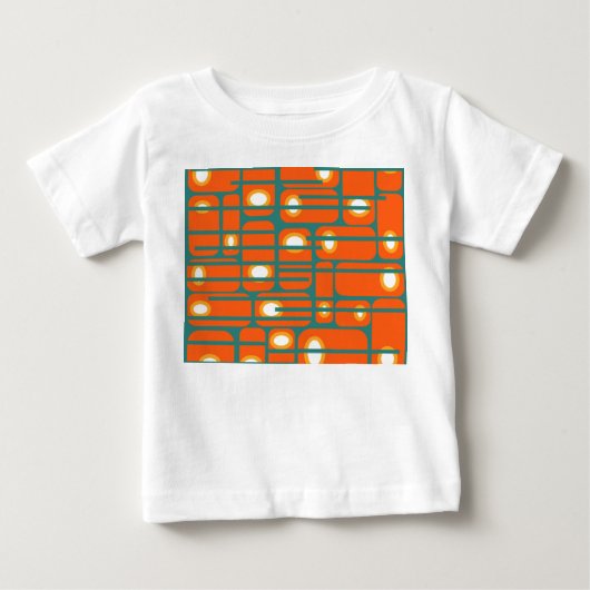 長方形と円 ベビーTシャツ (正面)