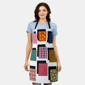 長方形と影 エプロン (着用した状態)