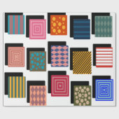 長方形と影 ラッピングペーパー (フラット)