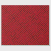 長方形と正方形オレンジ色の黒パターミニマルン ラッピングペーパー (フラット)