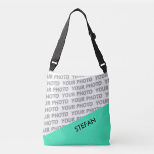 長方形のみ – ミントグリーン+アイディア クロスボディバッグ