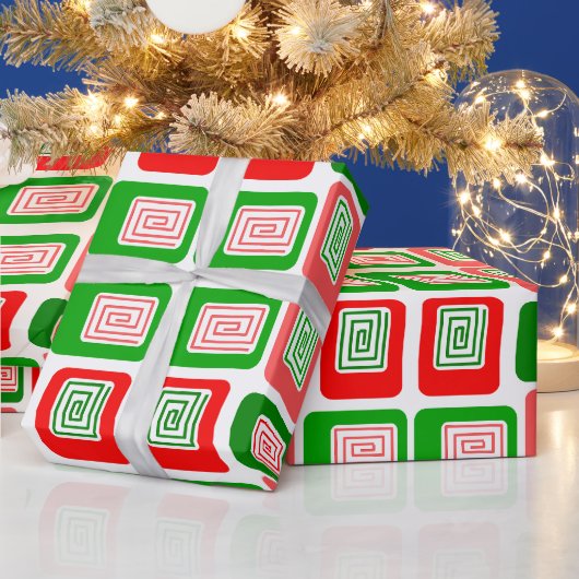 長方形のクリスマス ラッピングペーパー (クリスマス)
