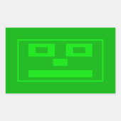 長方形のシール 長方形シール (正面)