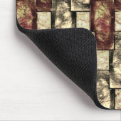 長方形のピースを刻み、斑点のある、黄金色の赤 マウスパッド (コーナー)