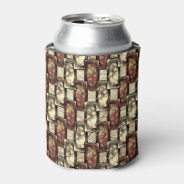 長方形のピースを刻み、斑点のある、黄金色の赤 缶クーラー