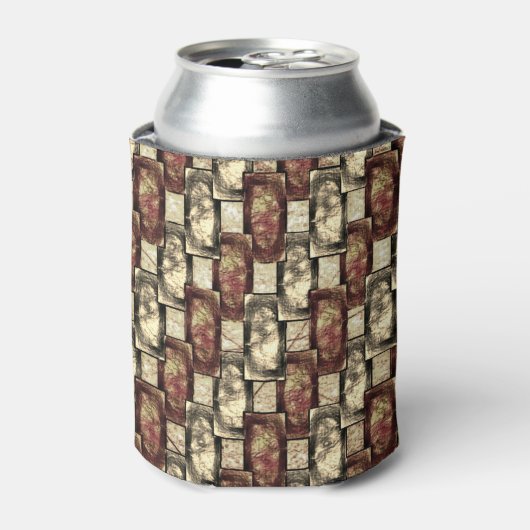 長方形のピースを刻み、斑点のある、黄金色の赤 缶クーラー (缶正面)