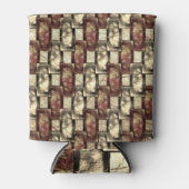 長方形のピースを刻み、斑点のある、黄金色の赤 缶クーラー (正面)