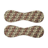 長方形のピースを刻み、斑点のある、黄金色の赤 野球ボール (パネル)