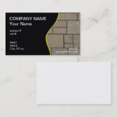 長方形のブロックの細道 名刺 (正面/裏面)