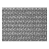 長方形のプレートを彫り込み、汚れ、黒い灰色 テーブルクロス (正面(横))