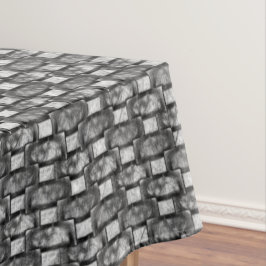 長方形のプレートを彫り込み、汚れ、黒い灰色 テーブルクロス