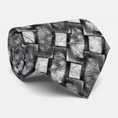 長方形のプレートを彫り込み、汚れ、黒い灰色 ネクタイ (ロール)