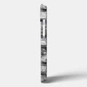 長方形のプレートを彫り込み、汚れ、黒い灰色 Case-Mate iPhoneケース (裏面 / 左)