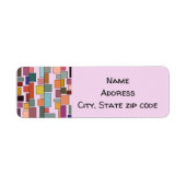 長方形のボホのラベル ラベル (正面)