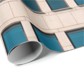 長方形のモダン建物の面 ラッピングペーパー (ロールコーナー)