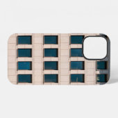 長方形のモダン建物の面 iPhoneケース (裏面横)
