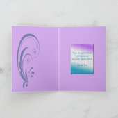 長方形の元ボーイフレンドに感謝エレガント サンキューカード (内部)