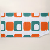 長方形の暖かい ビーチタオル (正面)