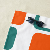 長方形の暖かい ビーチタオル (インサイチュ)