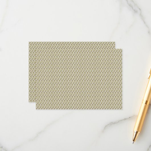 長方形の絨毯 複雑な幾何学模様 エンクロージャーカード (正面/裏面インサイチュ)