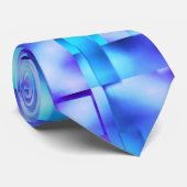 長方形または正方形の青色の色調 ネクタイ (ロール)