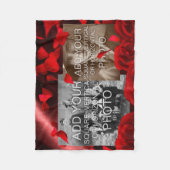 長方形またはInstagram 2フォトカスタムフリース フリースブランケット (正面)