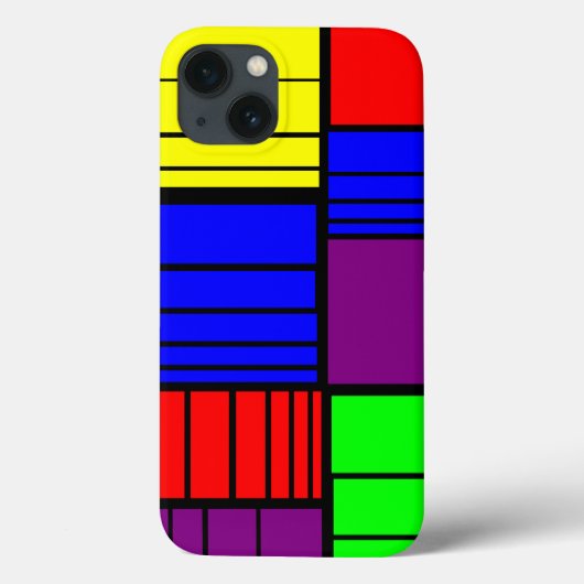 長方形を分割 Case-Mate iPhoneケース (裏面)