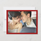 長方形クラシックのXie Xieのモダン中国の結婚s サンキューカード (裏面)