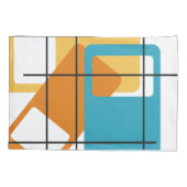 長方形グリッド 枕カバー (裏面)