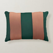 長方形コッパー緑AIアート アクセントクッション (正面)