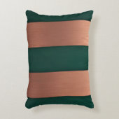 長方形コッパー緑AIアート アクセントクッション (正面(垂直))